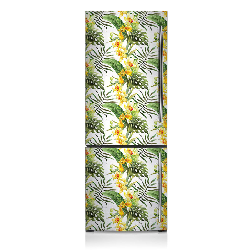 Plants & Flowers Door Decal, 190'' H x 70'' W