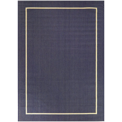 Tapis intérieur / extérieur bleu marine Brooke
