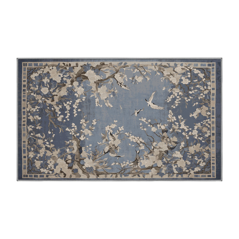 Machine Washable Gray Area Rug, Runner 2' x 5'
