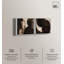 Duality of Forms Set Canvas Print Beige Wall Decor Set by Art Remedy, Black Frame, 12 x 12-411285051-411285000