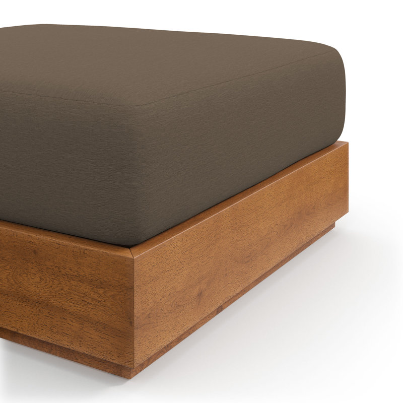 Repose-pieds de patio en bois d'acacia Tahoe