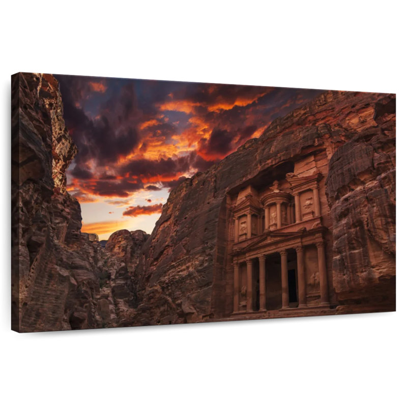 Kavia Al Khazneh au coucher du soleil, H 24 po x l 36 po