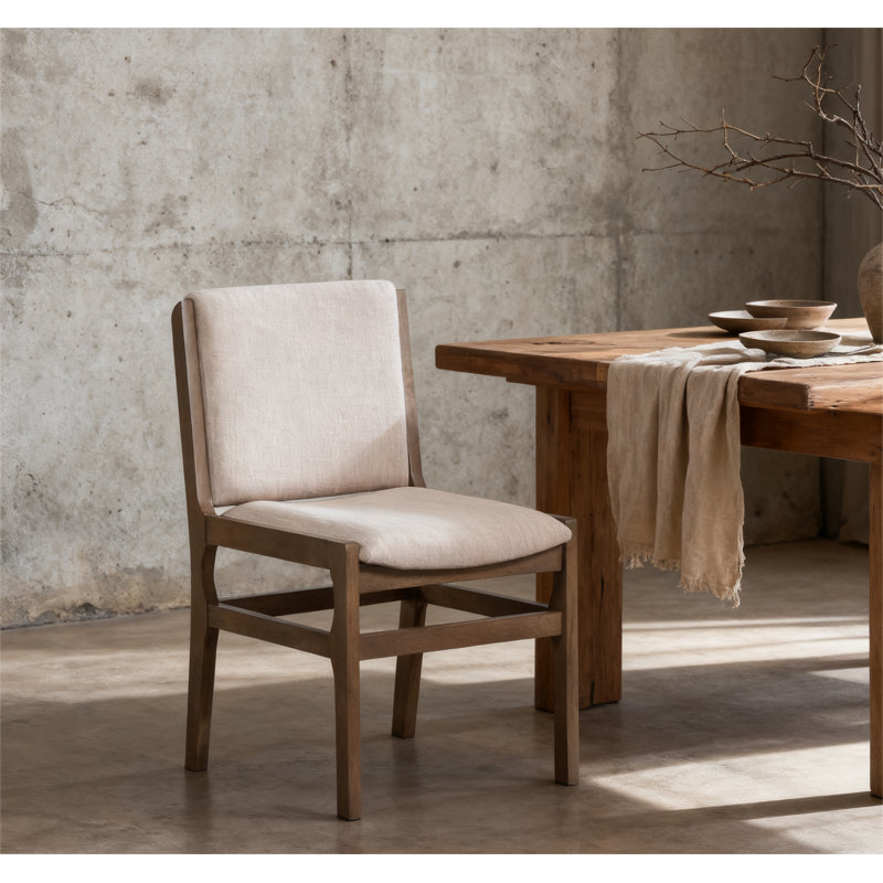 Modern Accent Dining Chairs, Walnut