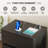 2-Drawer Minimalist Nightstand With 3-Color Sensor Light-1119462594