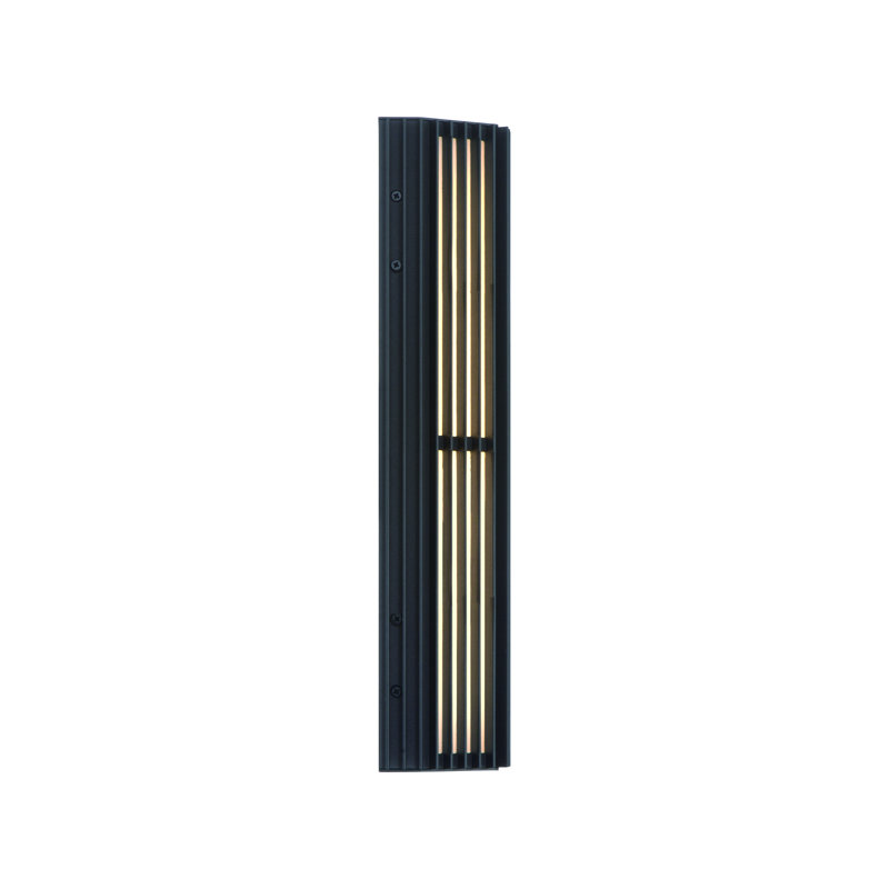 Morton, extérieur, 18 po, noir sable, verre transparent, 18"