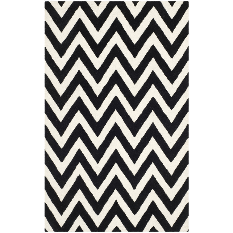 Sanyla Cambridge Hand Tufted Wool Chevron Rug