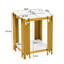 43 cm W Iron Bedside Table-732258461