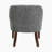 Perlas 26.5" Modern & Contemporary Accent Chair with Button-Tufted Back & Solid Wood Legs-25235059