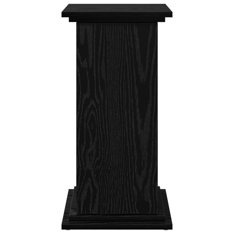  Display Stand With Storage Black Oak 12.2 X 11.8 X 23.6 In Engineered Wood
