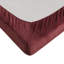 Ensemble de draps 4 pièces 100% bourgogne - ultra doux et réconfortant, brossé des deux côtés pour une douceur de velours, comprend 2 taies d'oreiller plates et ajustées