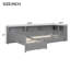 Lit plateforme simple en bois en L avec lit gigogne et tiroir Wood-1971853211