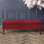 Safar Plain Upholstered Plush Velvet Ottoman Storage Bench with Black Turned Wooden Legs