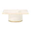 Gineverra Rectangular Cocktail Table - Ivory/Gold