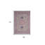 Tapis floral tissé à la machine 9 pi x 12 pi gris