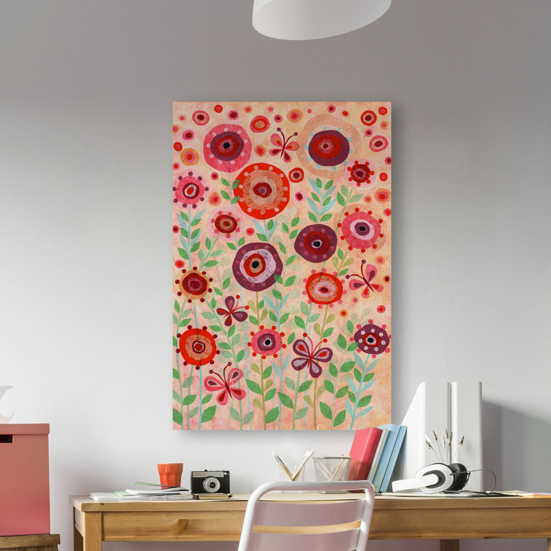 «Parmenter Flower Flight», reproduction sur toile tendue, H 12 po x l 8 po x P 1,5 po