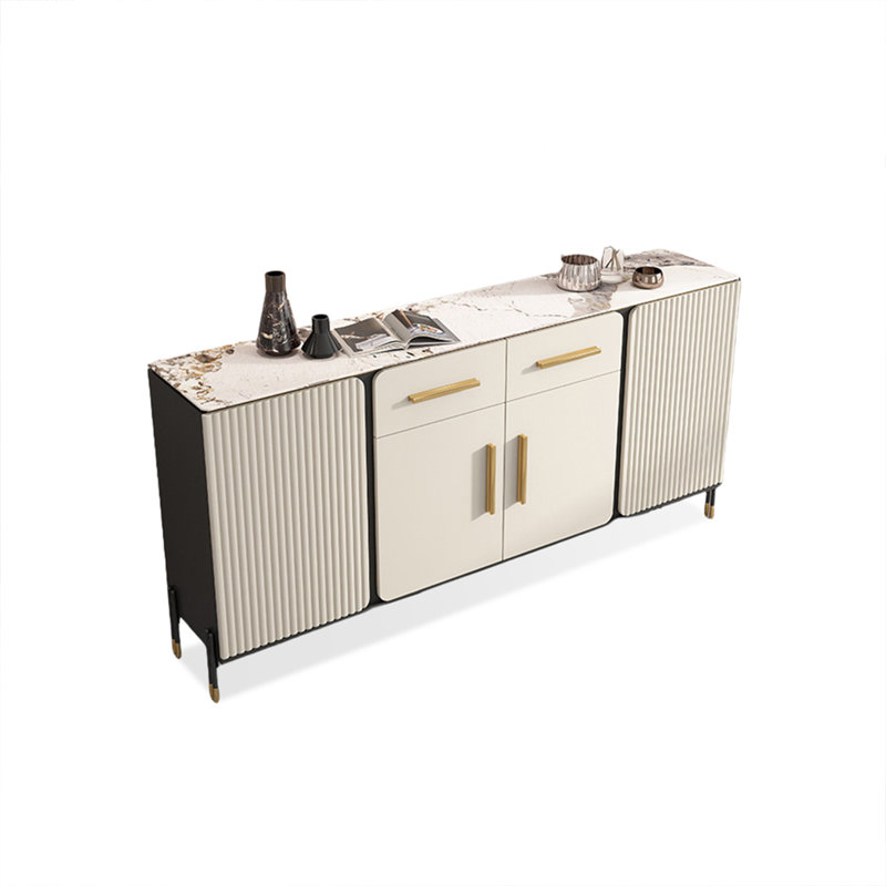 Buffet en bois manufacturé Modern White, 62.99