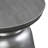 17"W Round Industrial Metal Accent Table with Sculptural Design-1754878931