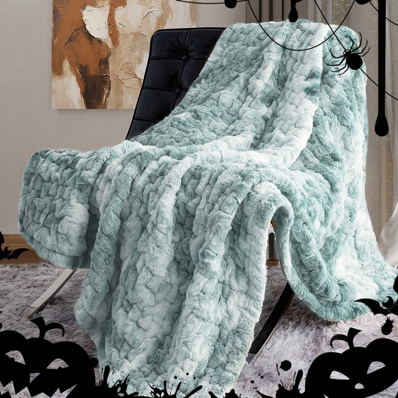 Couverture de salon luxueuse en fausse fourrure