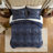 4 PCS Comforter Set Navy