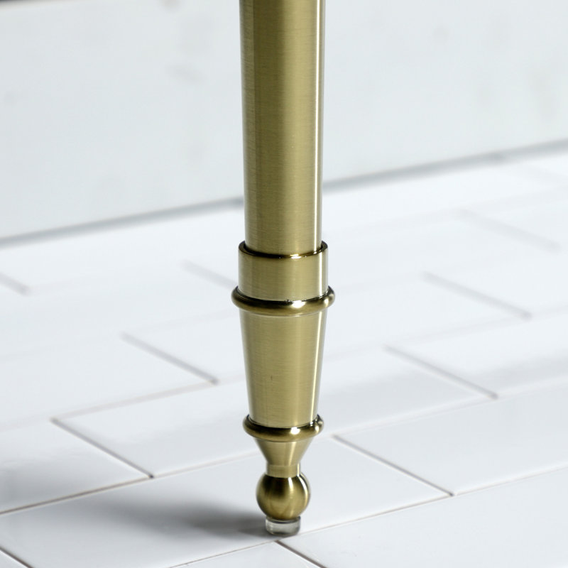 Kingston Brass Edwardian Brass Console Sink Legs, Brushed Brass