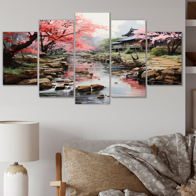 Asian Art Zen Garden IV, 5 pièces
