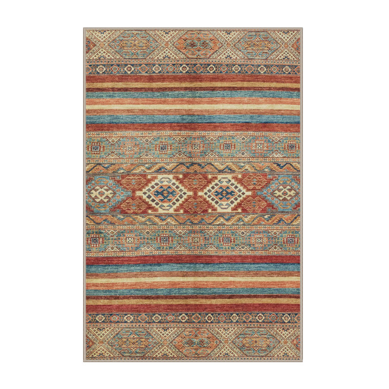 Tapis abstrait moderne 2395, Rectangle de 5 pi x 8 pi