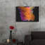 «Orange Burst» par Luxe Portfolio, art mural en métal-1310751811