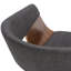 Chaise de salle à manger rembourrée avec dossier courbé Lowell-567214612