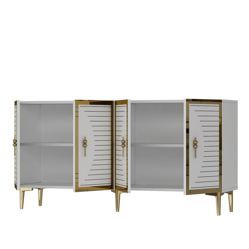 Console, White/Gold
