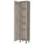 Armoire de rangement en béton gris avec 5 tablettes - Rangement à 5 tablettes idéal pour toute pièce-2049901371