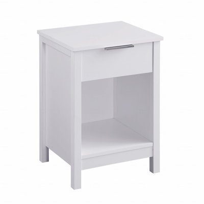 Nightstand (Bedside Side Table) With Drawer,3-Tier End Table And Side Table With Storage Drawer And Shelf,Modern Bedside Night Stand