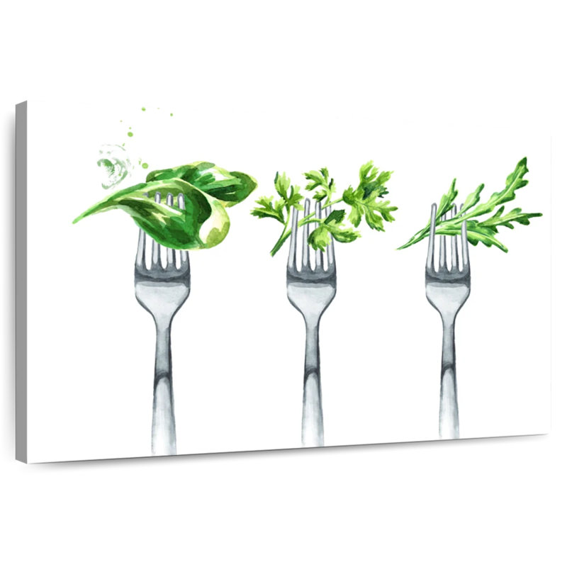 Goût pour les herbes, H 34 po x l 51 po