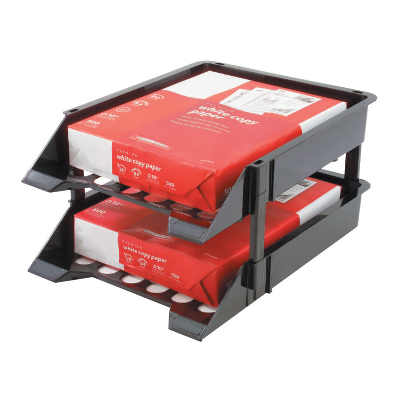 Deflect-o® Super Tray® Unbreakable Countertop Tray Plastic Stackable File Organizer