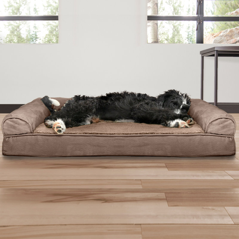 Orthopedic Polyester Pet Bed, Gray, Large (36" W x 27" D x 6.5" H)