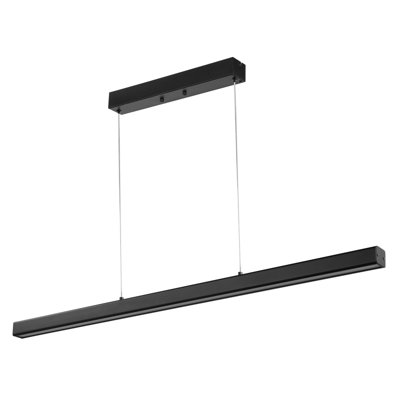 Luminaire suspendu linéaire à intensité variable, 20 W, lustre à DEL 47 po avec abat-jour en acrylique à température réglable de 3000 K / 4000 K / 6500 K, pour îlot de cuisine de salle à manger