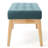 Teal Upholstered With Mid-Century Design And Blend Contemporary Style Fabric Upholstery Birch Wood Base