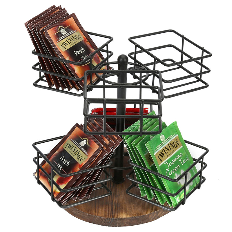 Metal And Wood Tea Box