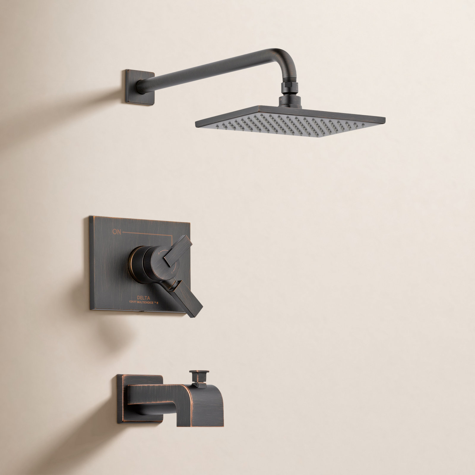 Vero Pressure-Balanced Tub and Shower Faucet, Venetian Bronze