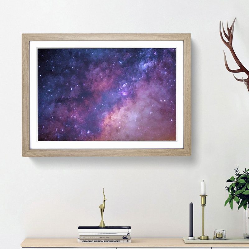 Universe in Abstract Vol.51 in Abstract - Picture Frame Graphic Art Print, 36cm H x 48cm W x 2cm D, Oak Framed
