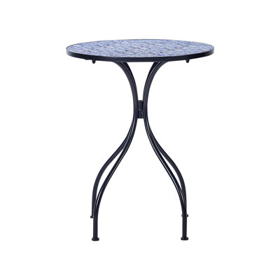 Aquetzalli Round Metal Outdoor Bistro Table , 60cm cm W 60cm cm D