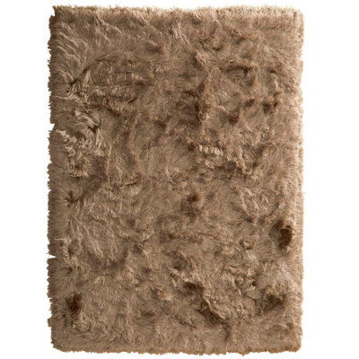 Solid Colour Machine Tufted Area Rug
