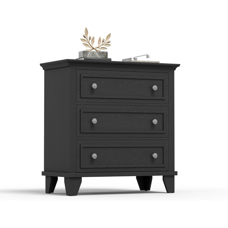Drawer Dresser for Bedroom, Wide Chest of Drawers with Vintage Handle, Modern Wood Dresser Wide Nightstand Cabinet for Living Room