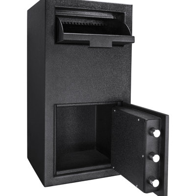 72 Cu Ft Keypad Protected Vault Safe - Black Steel, 14"X14"X27", 93.23 Lb, Fishing Security Barricade, 3 Stable Deadbolts, Effortless Setup Strengthened Precaution, Solid Convenient Access