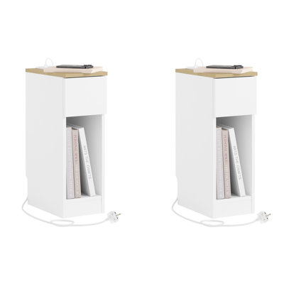 20cm W Manufactured Wood Bedside Table