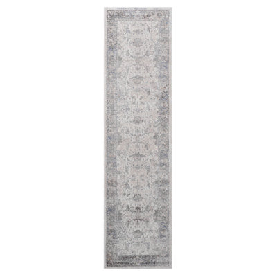Area Rug, Collection 2X8 Brown / Beige / Traditional Runner Rug