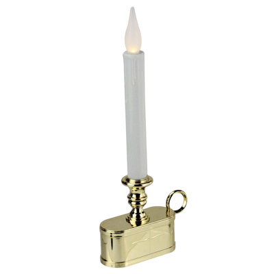 11" Battery LED Christmas Candle Lamp with Toned Base