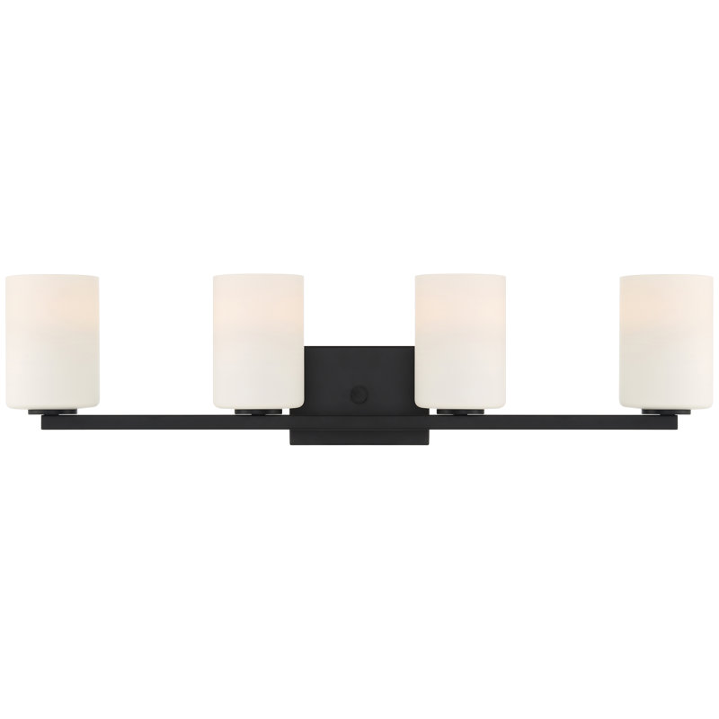 4 - Light Dimmable LED Vanity Light, Matte Black