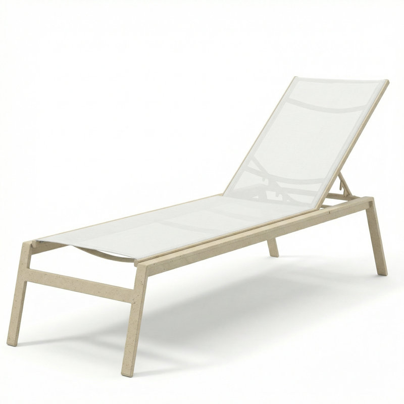 Chaise, White Sling/Sandea
