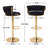 Aryelle Velvet Upholstered Bar Stools with Woven Backrest, Height Adjustable Counter Stools with Low Back, Swivel Kitchen Stools for Kitchen Island, Bar, Pub-1642273335-1652125574