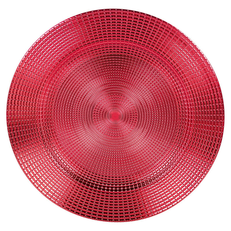 Mercedes Solid Colour Charger, Red